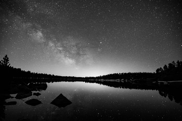 Milky way in Malniu, Pyrenees, Spain