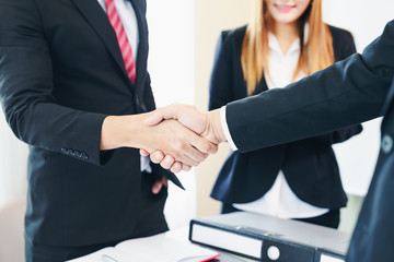 Businessman people shaking hands