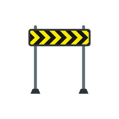  Road barrier sign vector illustration symbol object.