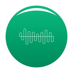 Equalizer volume sound icon. Simple illustration of equalizer volume sound vector icon for any design green