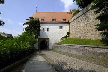 Altenburger Residenzschloss mit Schlosspark und Orangerie in der Skatstadt Altenburg, Thüringen, Deutschland