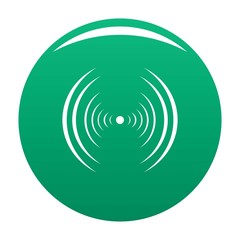 Equalizer abstract icon. Simple illustration of equalizer abstract vector icon for any design green