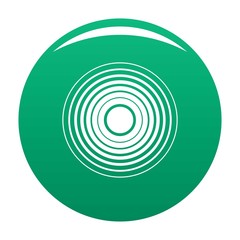 Equalizer radio icon. Simple illustration of equalizer radio vector icon for any design green