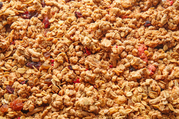Granola, closeup