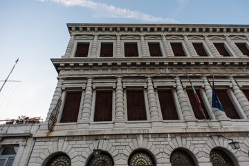 The streets and water channels of Venice