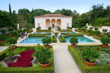 Manicured estate gardens