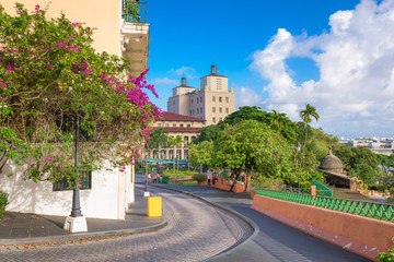 San Juan, Puerto Rico streets and cityscape.