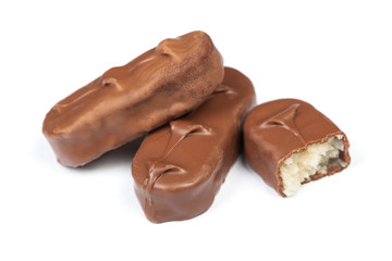 Chocolate bar isolated