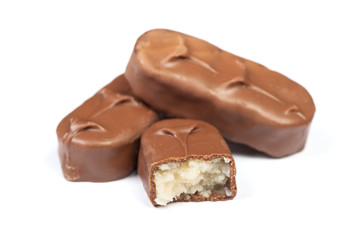 Chocolate bar isolated