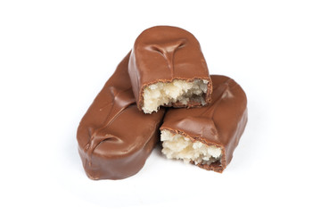Chocolate bar isolated