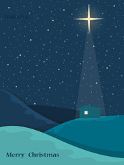 Naklejka premium Christmas nativity scene. Christian holiday