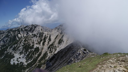 Fototapeta na wymiar Alpen, Wandern 
