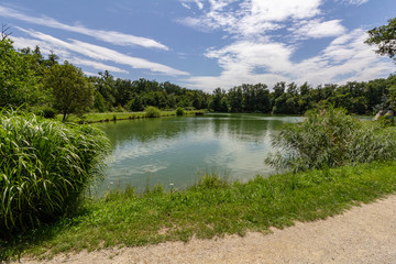 Fifth lake in Maksimir Park, Zagreb, Croatia