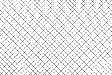 the cage metal net on white background