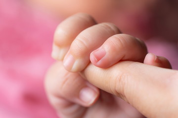 Newborn baby's hand