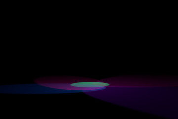 CGI 3D rendered colorful lighting background.
