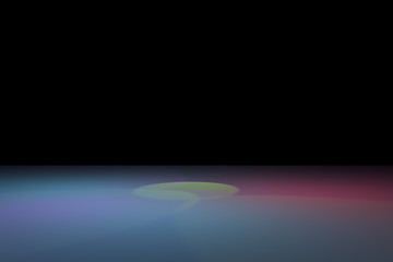 CGI 3D rendered colorful lighting background.