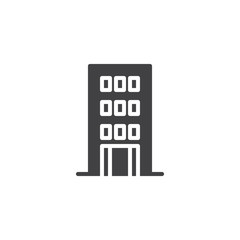 Bank building vector icon. filled flat sign for mobile concept and web design. Office building simple solid icon. Symbol, logo illustration. Pixel perfect vector graphics