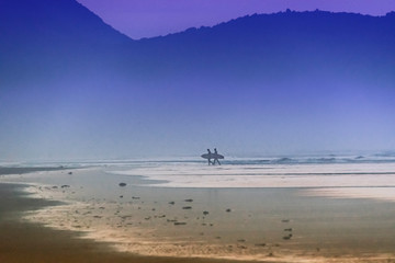 Atardecer en el mar cantabrico. Cantabria, ESpaña