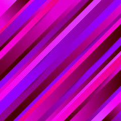 Obraz premium Bright colors diagonal stripes abstract background. Thin and thick slanting lines wallpaper. Vector illustration