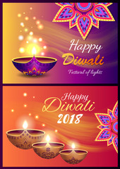 Happy Diwali 2018 Festival of Lights Poster
