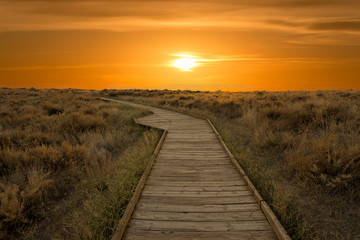 Fototapeta premium A sunset by the tables of daimiel