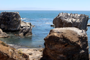 Fototapeta na wymiar Spyglass Beach Rocks