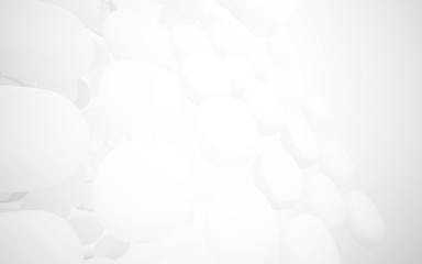 White smooth abstract architectural background whith gray lines . 3D illustration and rendering