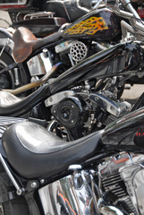 Plakat Motorbikes closeup