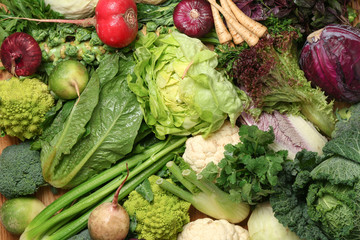 Different fresh healthy vegetables