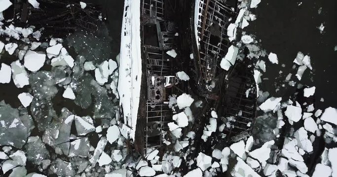 Graveyard of ships. Teriberka.