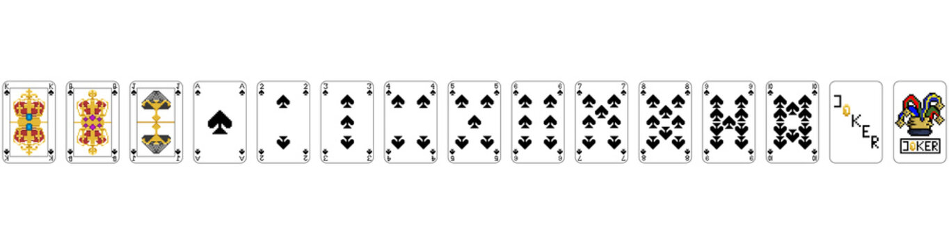 Playing Cards - Pixel Spades
