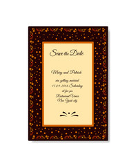 Decorative frame Save the date