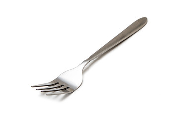 Cutlery on white background