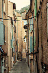 Fototapeta na wymiar typical old street in Sisteron. Provence, France
