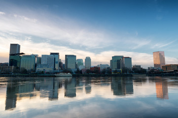 Portland, Oregon at blue hour