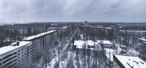 Obraz premium Pripyat winter panorama 