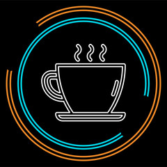 coffee cup icon, coffee mug, hot drink espresso