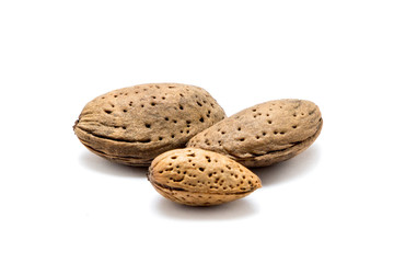 Almond isolated on white