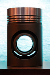 Ship diesel engine and piston