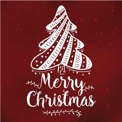 Merry Christmas typography.