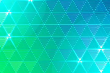 Green and Blue Grid Mosaic Background with Lights . Isolated Vector Elements