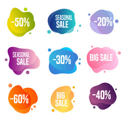 Colorful Sales Buttons