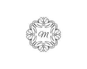 M Letter logo, Monogram Design Elements, Line Art Logo Design
