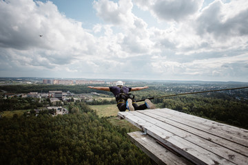 rope jumping, rope jumping is an extreme sport for everyone. Bungee jumping.
