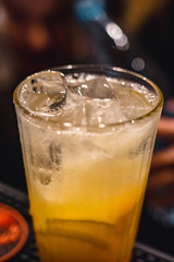 cocktail with orange and lemon