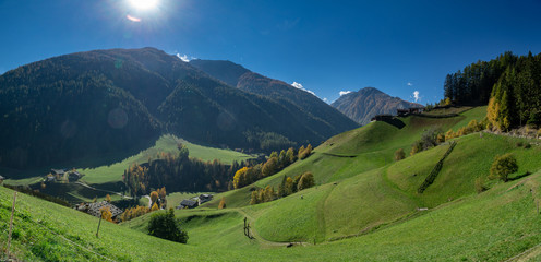 panorama of the mountains