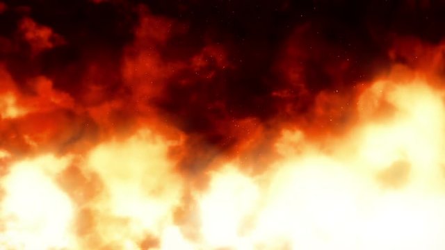 Firewall 1 - 60fps Animated Fire Video Background Loop // A massive wall of  fire. Hot!