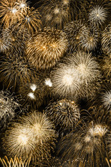 Silvester Feuerwerk Sylvester Neujahr Gold golden Hintergrund Hochformat Neues Jahr Neuen Neu