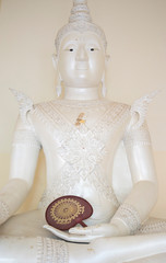 White pearl Buddha in Burma